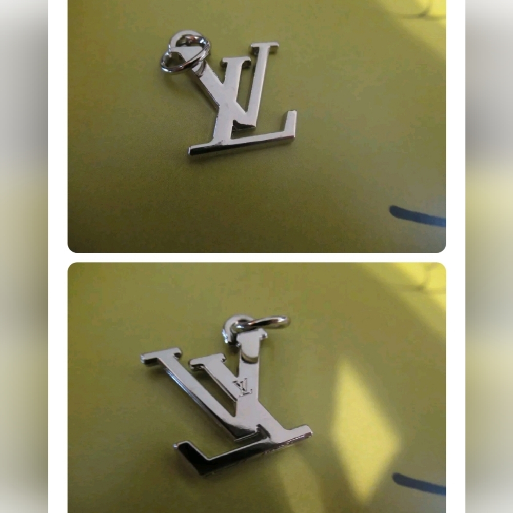 LV Luxury charm zipper pull stamped
